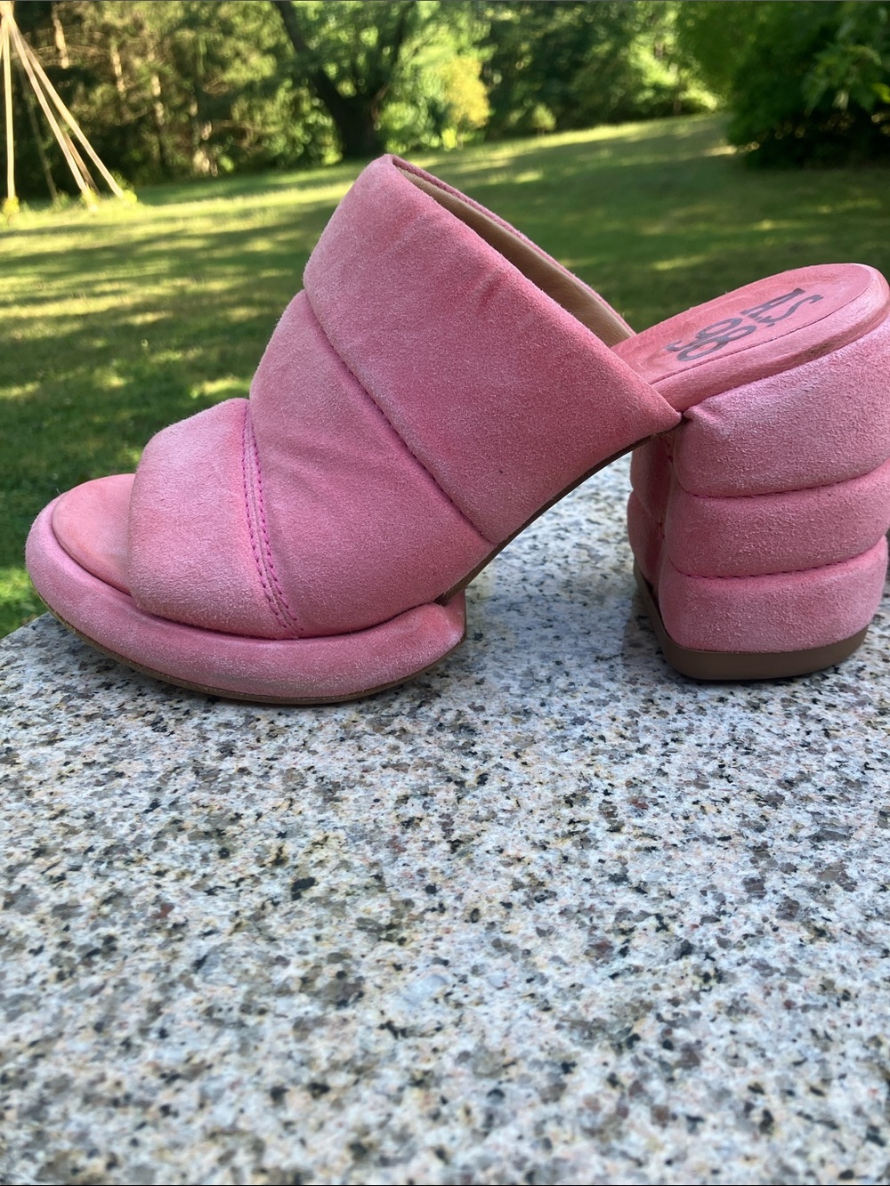 AS.98 Madigan Pink Slide Sandals 38 - Picture 9 of 12